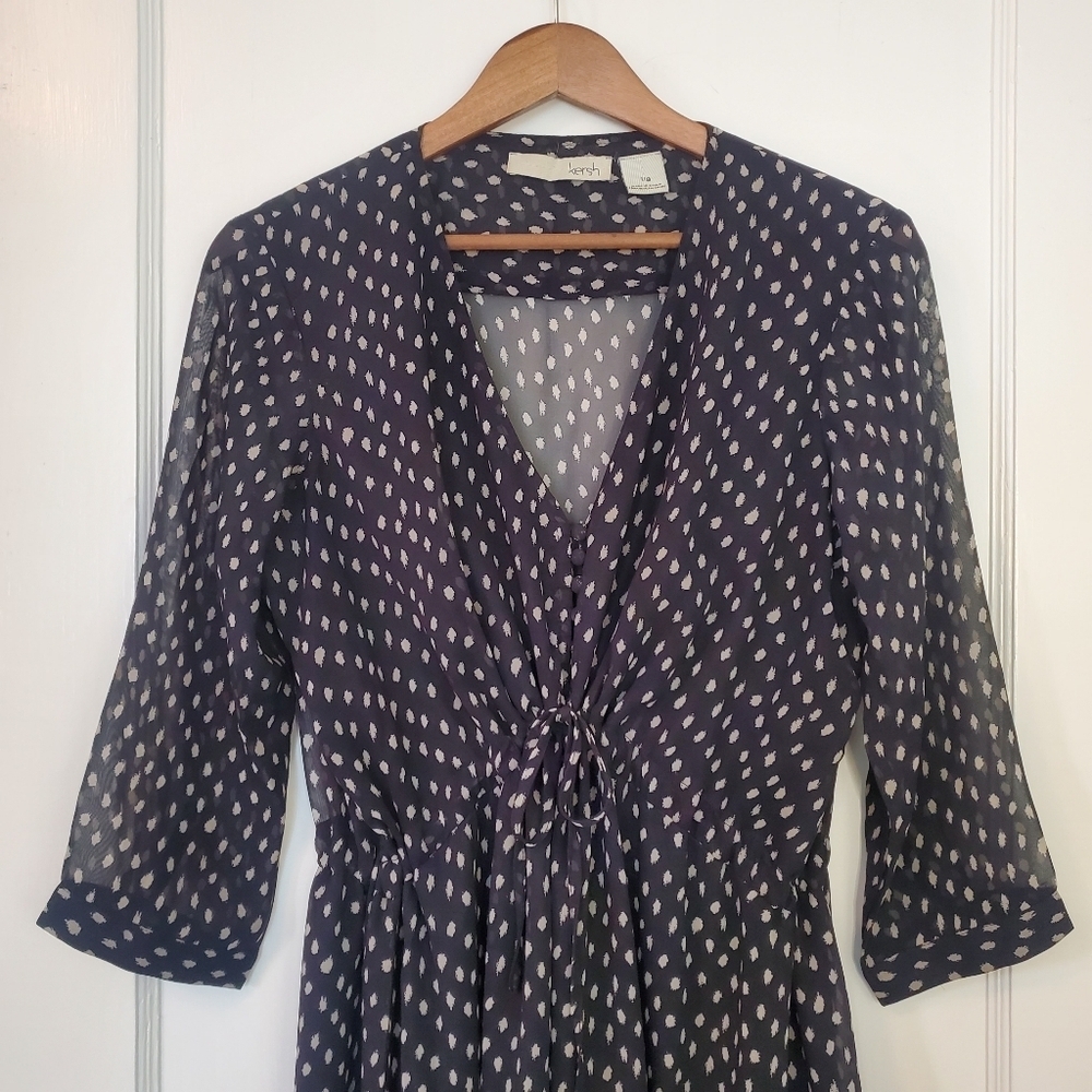 Kersh Asymmetrical Dress - Size L - Navy - Picture 2 of 7